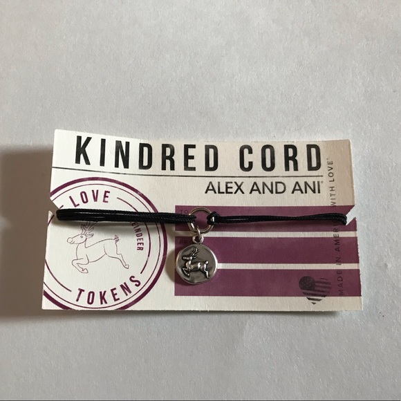 Alex And Ani Kindred Cord Reindeer NWOT - Picture 1 of 2
